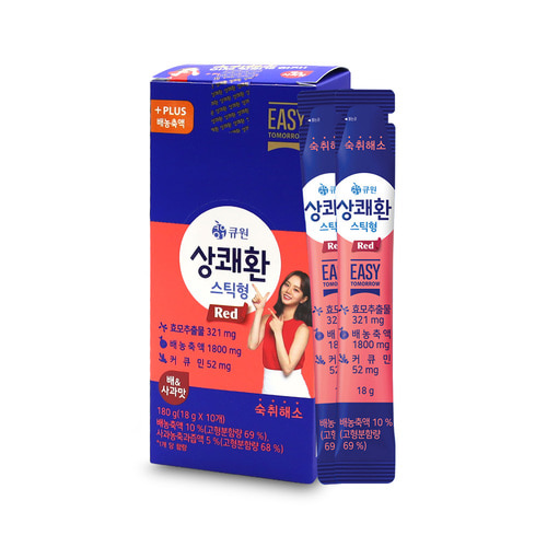 큐원 상쾌환 스틱형 배&amp;사과맛 180g (18g x 10개)