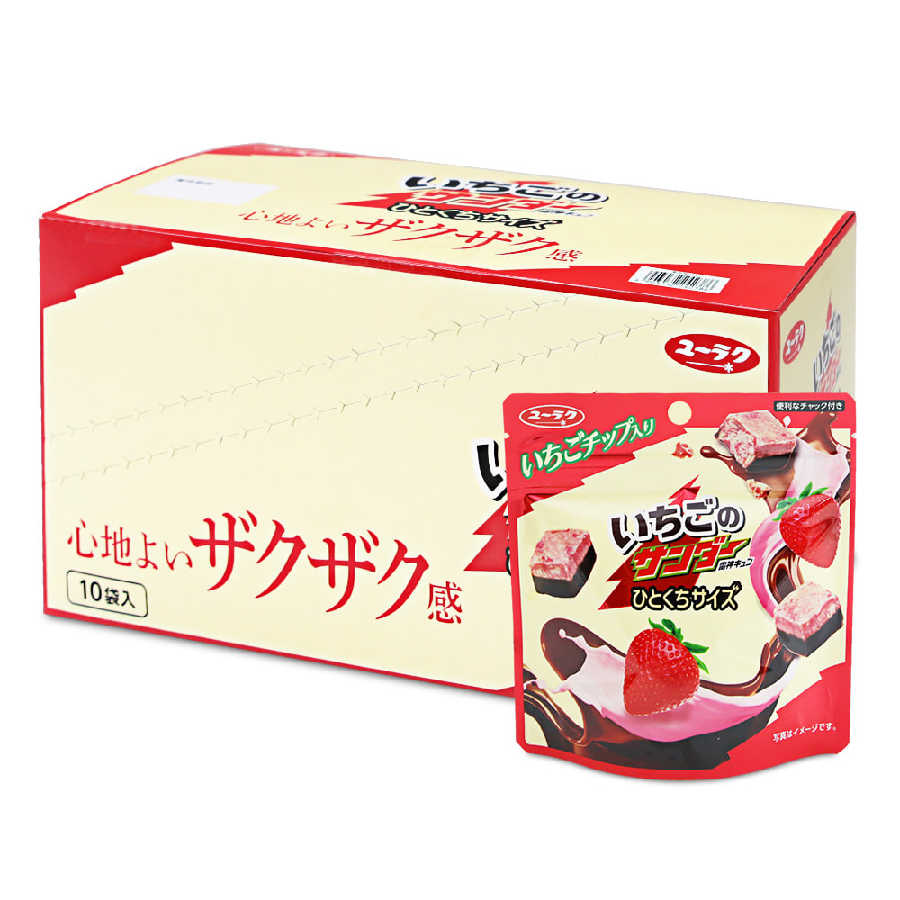 딸기 블랙썬더 파우치 42g 초콜릿 x 10개 (1통)