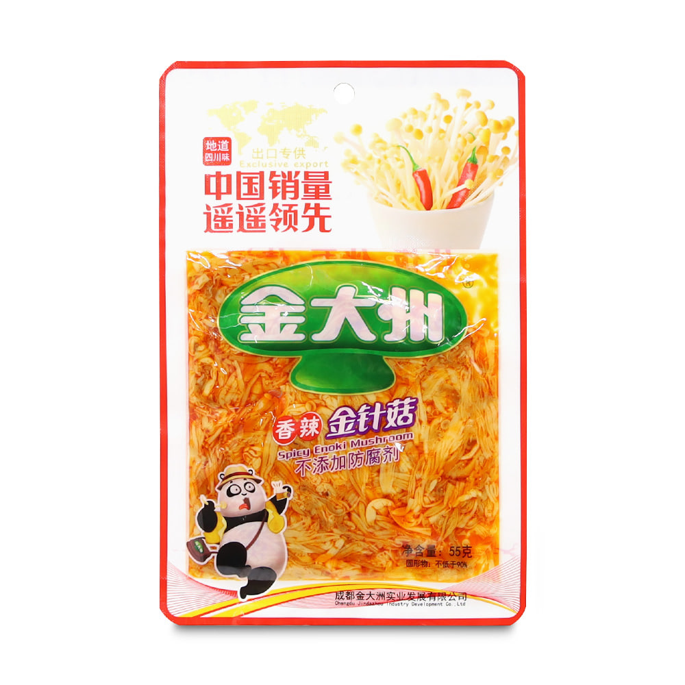 (세일) 중국간식 금대주 향라진전구 55g 팽이버섯무침 (소비기한 24.06.25)
