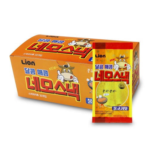 달콤매콤 네모스낵 불고기맛 13gx30개 (1통)