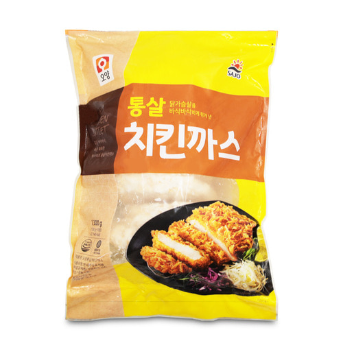 (세일)(냉동) 사조오양 통살 치킨까스 1.3kg (소비기한 24.6.8)