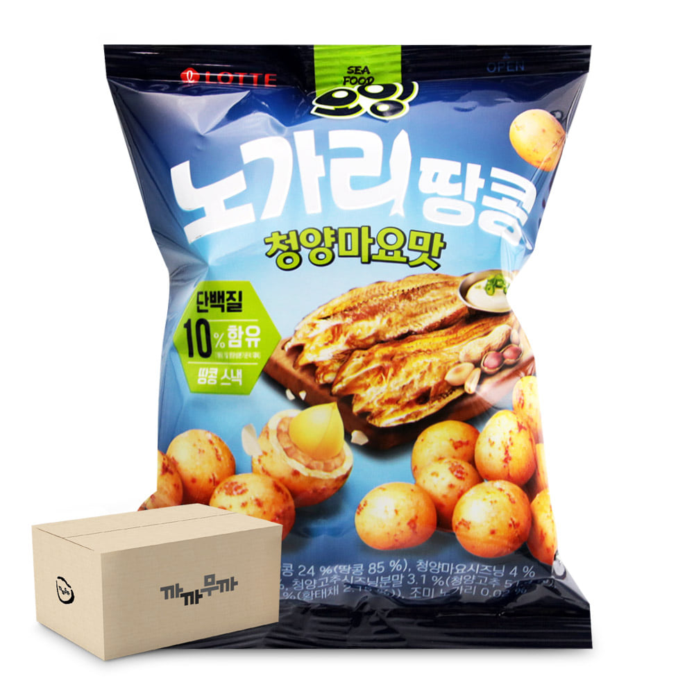 롯데 오잉 노가리땅콩 청양마요맛 80g (1박스-20개)